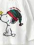 LC Waikiki Crew Neck Long Sleeve Snoopy Printed Baby Boy Pajama Set